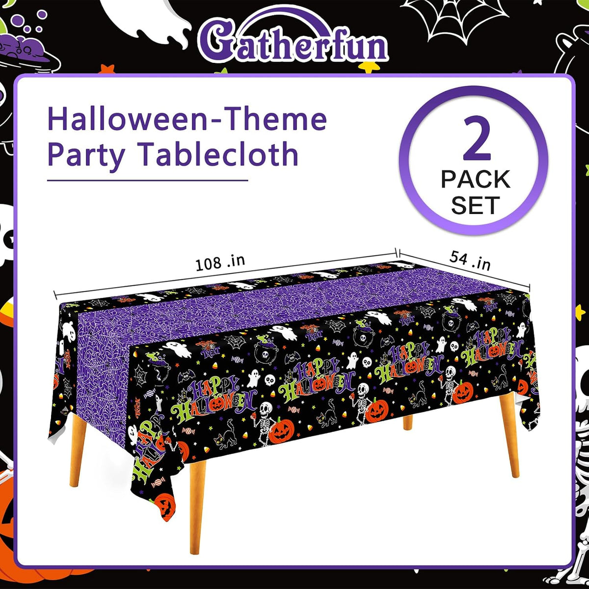 Gatherfun Ice Cream Party Supplies: 2-Pack Ice Cream Birthday Party - Purple Hallooween - image 2