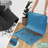 Dog Mat for Food and Water - Navy / 39.4"L x 27"W - image 4