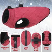 Winter Dog Vest Coat with Harness Built in – Essentials for Dogs - #1 Red - Matte / XL(Chest 21.5")-Regular - image 2