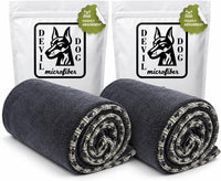 Dog Drying Towel for Dogs - Gray / Small (Pack of 2)