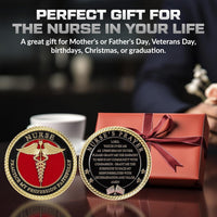 Military Gift Shop Air Force Armed Forces Prayer Coin - Nurse - image 3