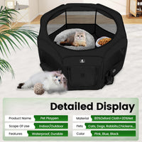 X-ZONE PET Foldable Dog Playpen - XL / Black - image 3