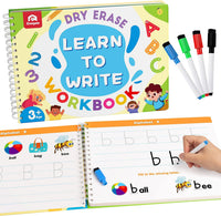 Coogam Learn to Write Workbook, Numbers Letters Practicing Book