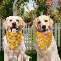 Spring Summer Dog Bandanas Large 3PCS, 6 Pattern Floral Scarf – Essentials for Dogs - Sping-26-GYP / X-Large - image 4