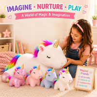 PixieCrush labradoodle stuffed animal pillow with 4 surprise plush puppies inside - view 18