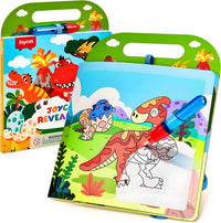 JoyCat Farm Water Coloring Book for Toddler Kids, 13 Pages - Dinosaur