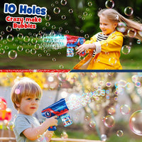 Nicmore automatic bubble gun 2-pack for kids with bubble solution bottles - view 9