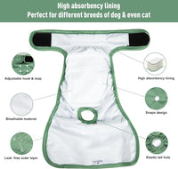 Reusable Dog Diapers Female Washable 3 Pack S Flowers for Heat – Essentials for Dogs - Light colored series / S(Newborn-11.5"Waist) / 3 - image 3