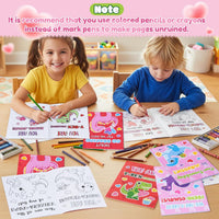 24Pcs Bible Coloring Books Religious Theme DIY Color-in Pages – Fun for Kids & Family - Valentine Dinosaur - image 4