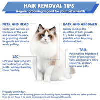 8.5 Inch Upgrade Black Professional Cat Comb,Dual-Tooth Pet Grooming Comb Anti-Static Smooth Rounded Corners Prevent Friction Breakage and Irritation,Removing Tangles,Knots,Undercoat and Excess Hair