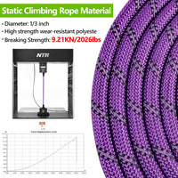 Heavy Duty Dog Leash, 15FT Training Leash with Swivel Lockable Hook, Padded Handle and Highly - 15ft*3/8" / Purple - image 2