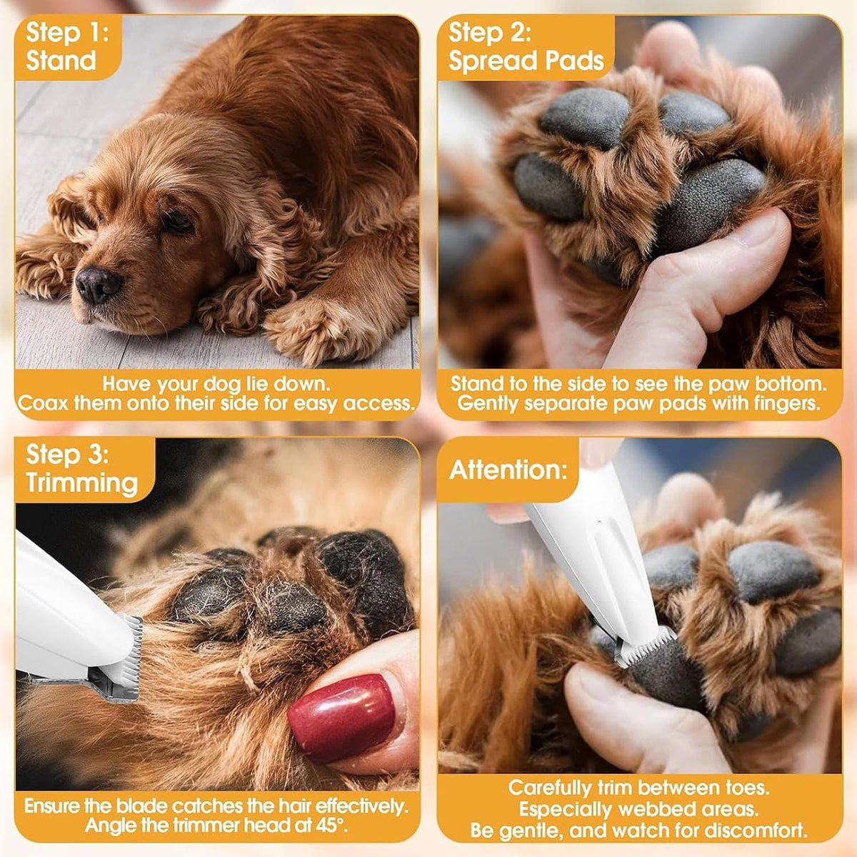2Packs Speedy 2.0 Tail Cat Toys for Bored Indoor Adult Cats - 2pcs Dog Paw Trimmer - image 3