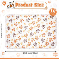 Tegeme 12 Pcs Puppy Blanket for Litter Dog Cat - White / 23 x 16 Inch - image 2