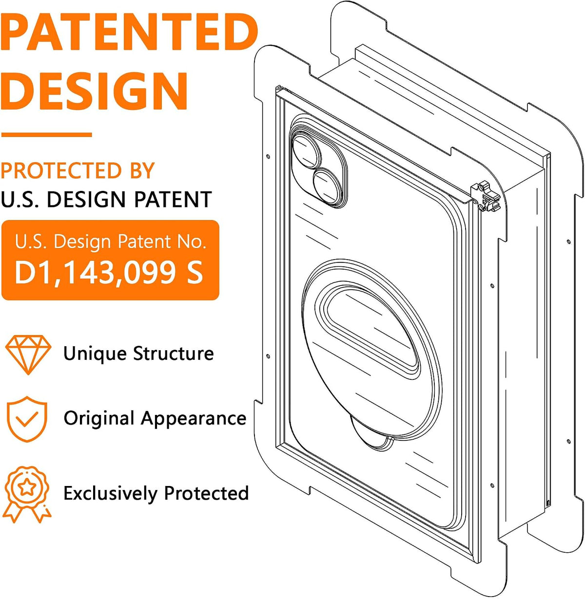 3-Flap Never Rust Extra Large Dog Door for Doors with Sliding Lock - Medium / For Wall - image 4