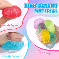 16 Pack Slow Rising Stress Balls，Textured Memory Soft Stress Ball – Fun for Kids & Family - 16 Pcs Grass Stress Balls - image 4