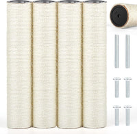 4 PCS M8 Cat Scratching Post Replacement - 40cm / M8+White01