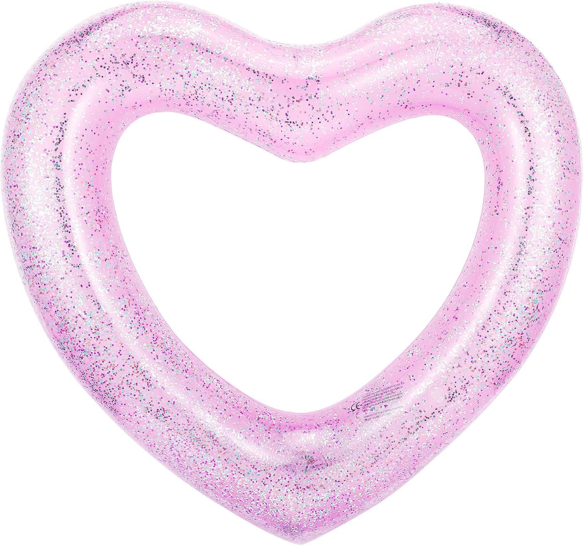 HeySplash Pool Floats, Inflatable Pool Floaties for Adults – Fun for Kids & Family - C-Glitter Pink