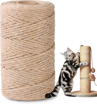 Natural Sisal Rope for Cat Scratcher - 1/4 Inch x 100 Feet