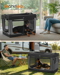 Feandrea Collapsible Dog Crate - XXXL (48"L x 29"W x 31"H) - image 2