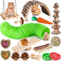 52Pcs Rabbit Chew Sticks, Guinea Pig Toys - 28Pack-hamster toys