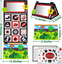 Dr.Rapeti Tummy Time Floor Mirror, Baby Mirror - Floor Mirror+cloth Book - image 2