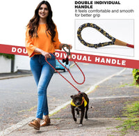 Slip Lead Dog Leash Reflective Training Durable Braided Rope Leashes – Essentials for Dogs - Red / 1PC Large 1/2in x 6ft - image 3