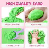 Aprilwolf 21-piece pet sensory bin with sand, dog and cat figures and lidded box - view 3