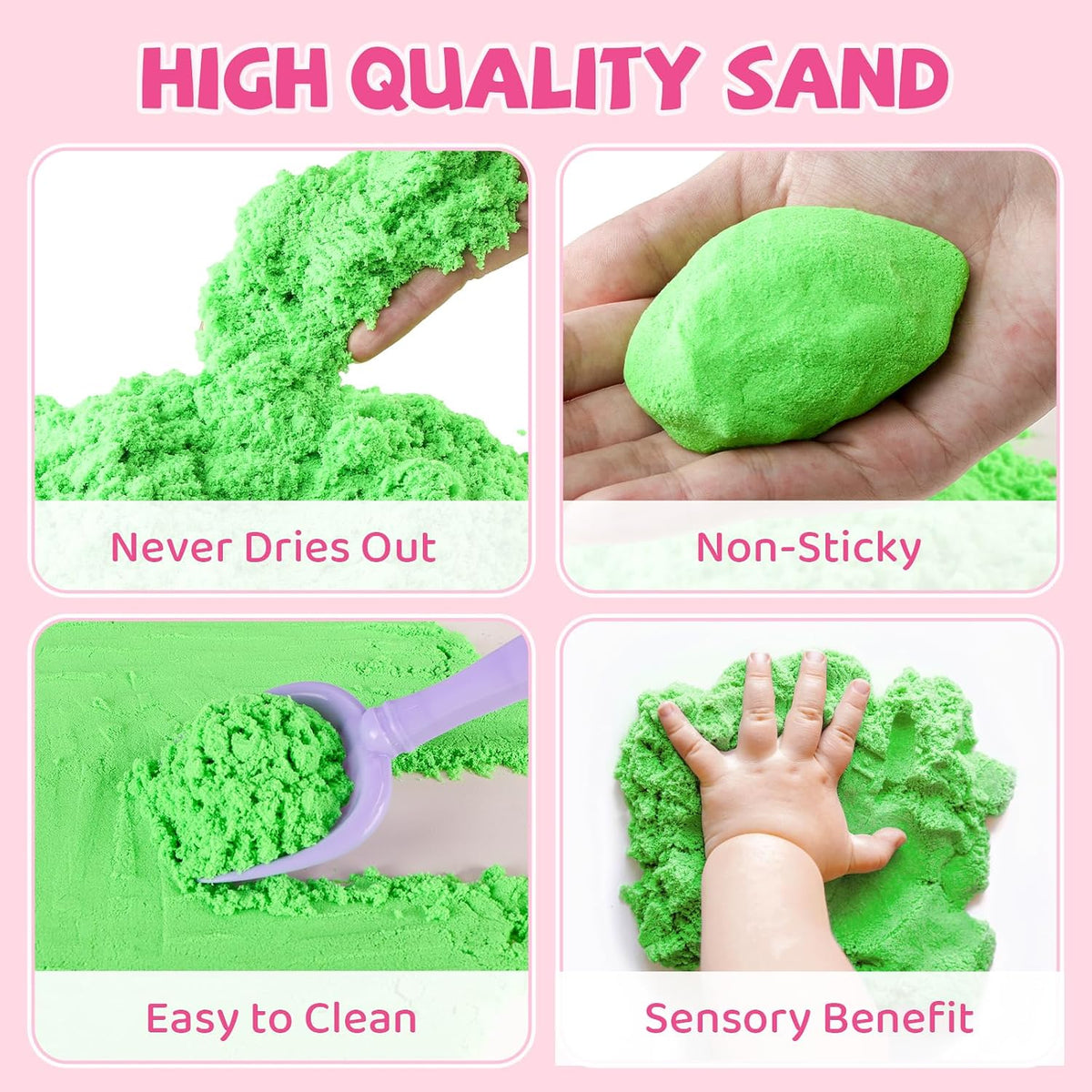 Aprilwolf 21-piece pet sensory bin with sand, dog and cat figures and lidded box - view 3