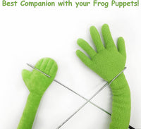 Kermit Frog Puppet with Puppet Control Rod & 50 Pcs Kermit The Frog - Green With Rod - image 4