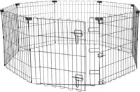 Amazon Basics Portable Foldable Octagonal Metal Exercise Dog Playpen - Single Door / 24"H