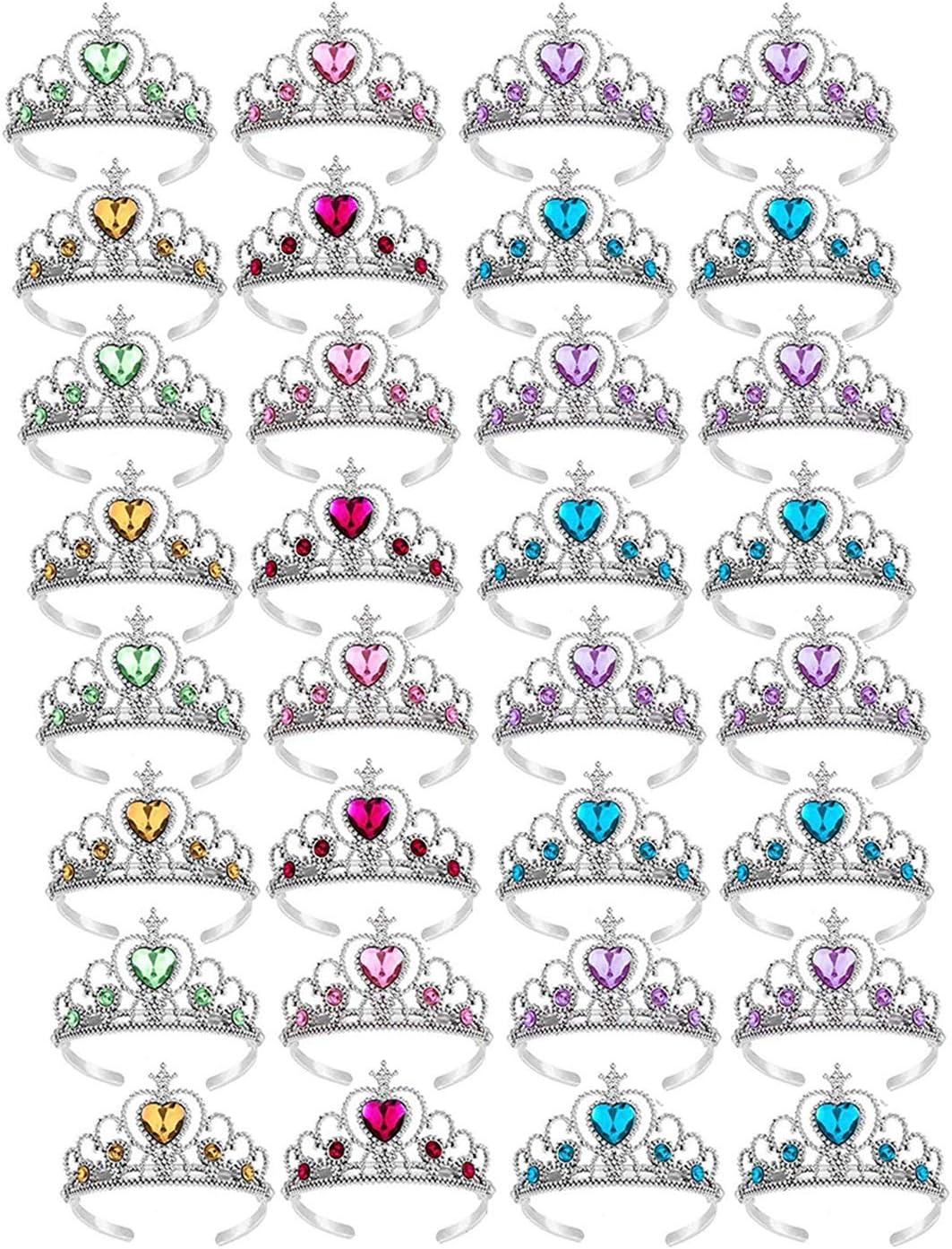 S & E Teacher's Edition 8 pack princess tiaras in 8 gemstone colors - view 5