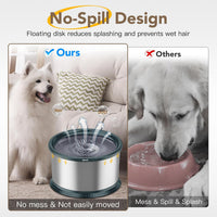 6.5L Stainless Steel Dog Water Bowl - Green / 4.5L - image 3