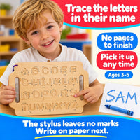 Learn to Write: Wooden Letter Tracing Board - image 4