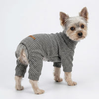 Fitwarm Turtleneck Raglan Dog Pajamas - X-Large / Grey - image 3