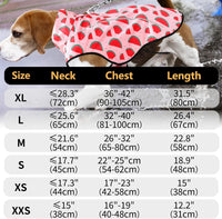 Mile High Life Dog Raincoat - S Chest 22"-25" / Pink Watermelon - image 2