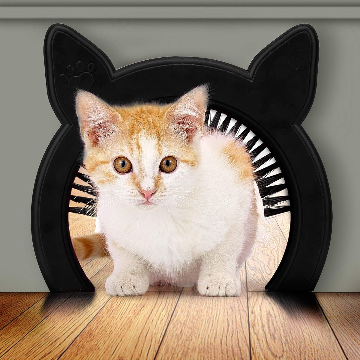 Interior Cat Door, Pet Door for Cats, Cat Door Hides Litter Tray