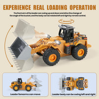 Dwi Dowellin Rc Bulldozer Toys for Boys - Front Loader - image 4