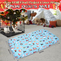 Dog Bed Covers Replacement Washable Elastic Edged 36" x 27" x 6" – Essentials for Dogs - Christmas BU / 52.0"L x 28.0"W x 5.0"Th - image 3