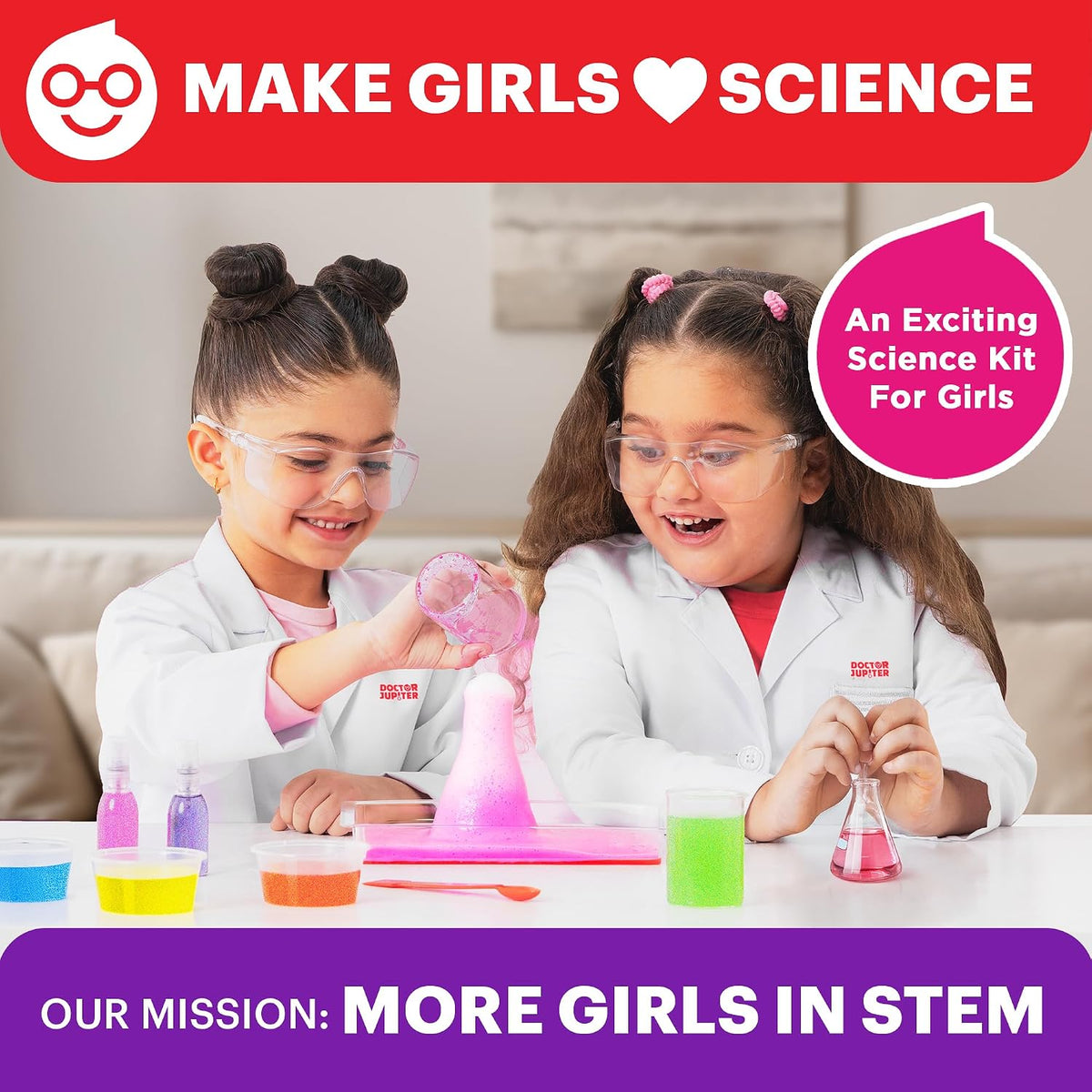 Doctor Jupiter Girls' First Science Experiments Kit for Kids Ages 4+ – Fun for Kids & Family - Girls' First Amazing Science Kit: 4+ - image 2
