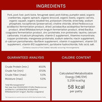 Stella & Chewy's Freeze-Dried Raw Dinner Patties - Purely Pork Recipe - High Protein Grain-Free Puppy & Dog Food - Perfect For Picky Eaters - 14 oz