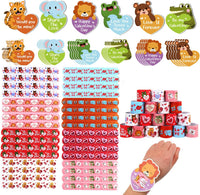 FOIMAS 48pcs Halloween Slap Bracelets - Pink