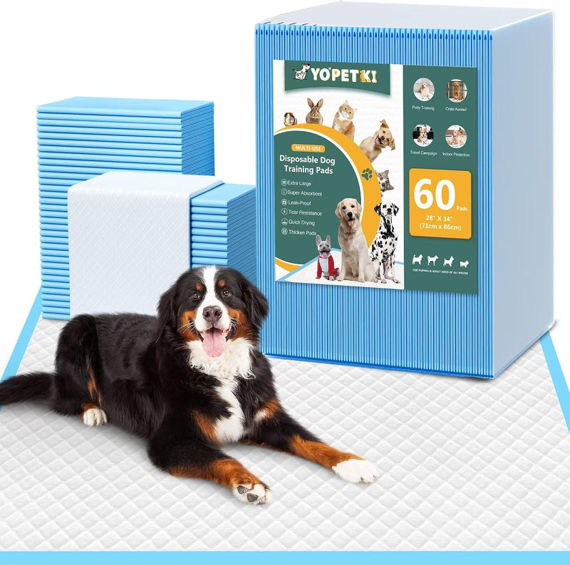 60 Count Extra Large Dog Pee Pads 28" x 34" - 28"x34"-60 Count