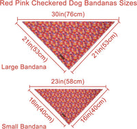 Summer Dog Bandana, UP URARA PUP Strawberry Triangle Bid Scarf for Medium Large Dogs, Cotton - Fall Floral B / S - image 4
