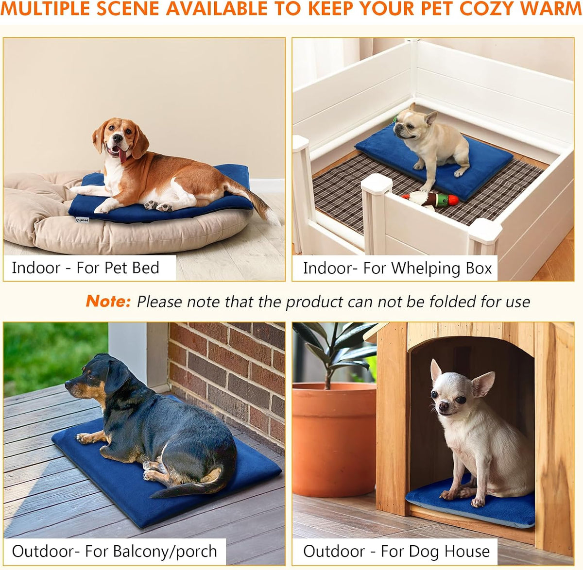 Pecute Pet Heating Pad for Cat Dog - 15.7"L x 11.8"W x 0.5"Th - image 3