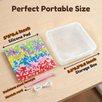 Pixnest 5 pack picky pads, rainbow fidget picking pads 3.34 inch with tweezer - view 20