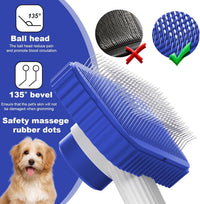 Cat brush, Cat Brush for Long or Short Haired Cats – Essentials for Cats - Sapphire - image 2