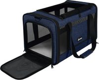 Cat Carrier 18x11x11 Top Load - Navy / 18.0"L x 11.0"W x 11.0"H