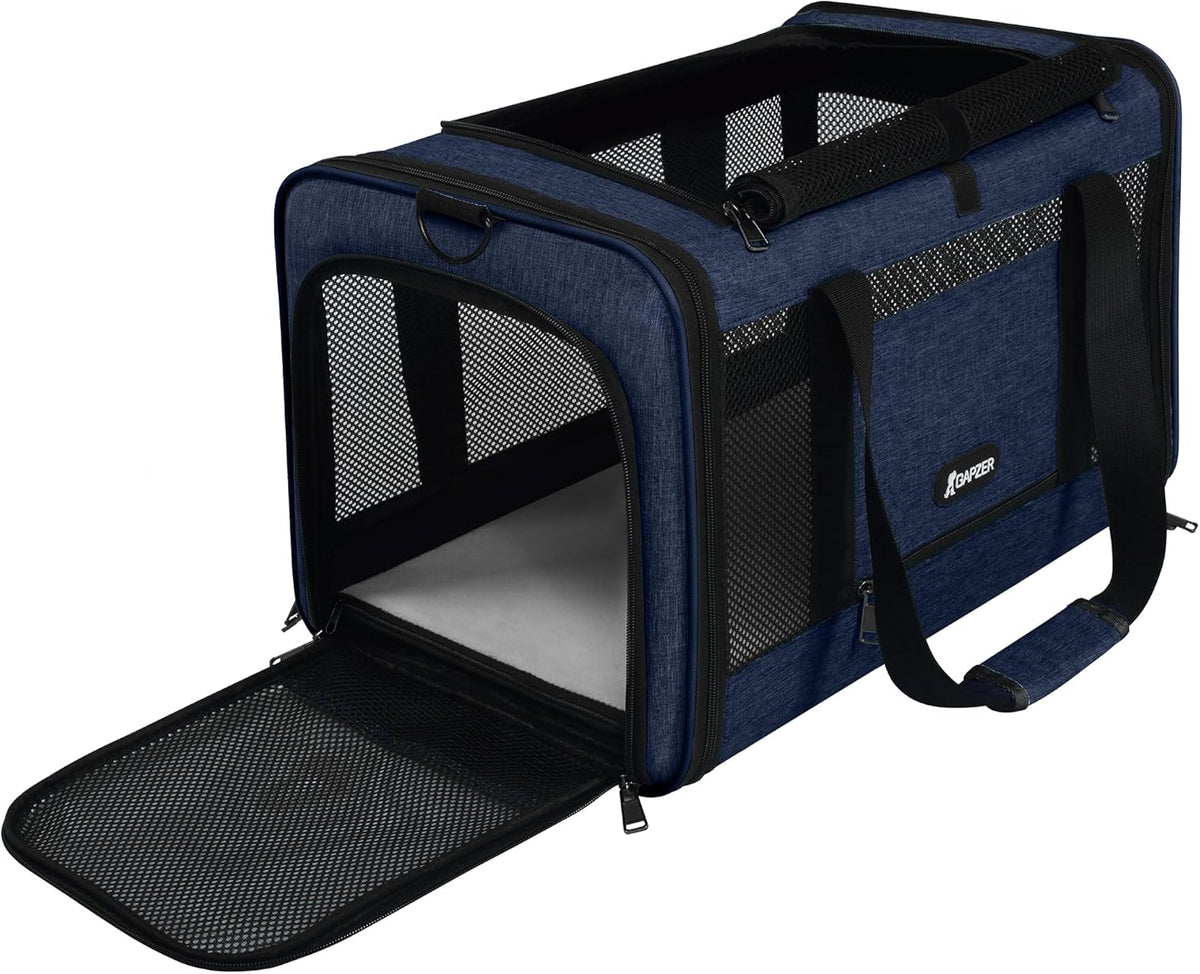 Cat Carrier 18x11x11 Top Load - Navy / 18.0"L x 11.0"W x 11.0"H