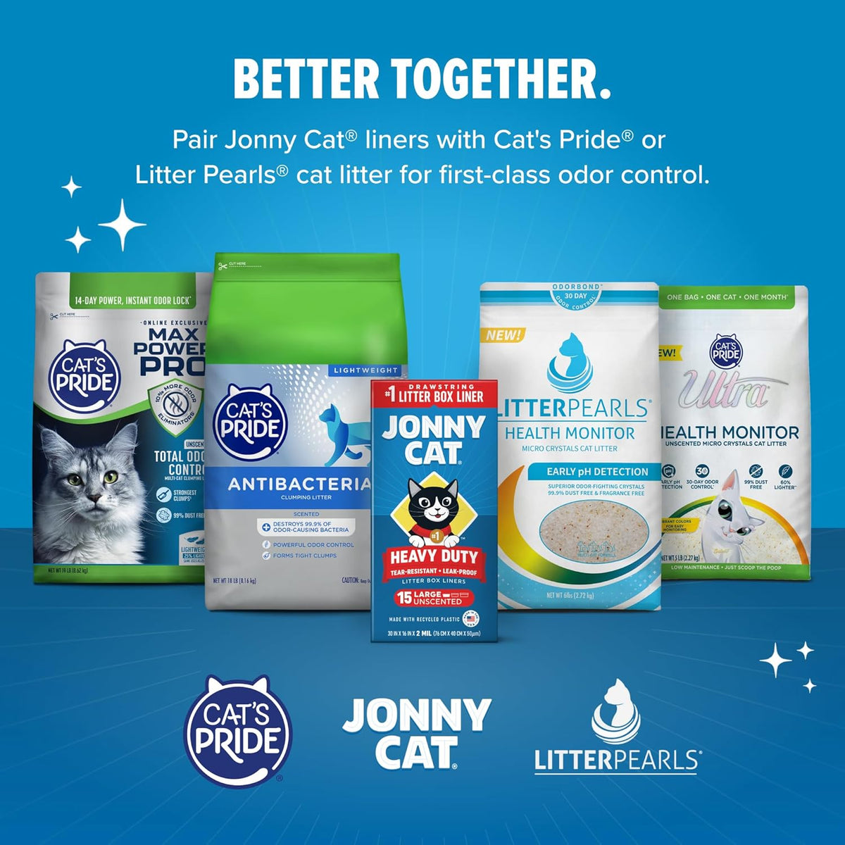 Jonny Cat Litter Box Liners Heavy Duty - Jumbo / 5 Count (Pack of 6) - image 3