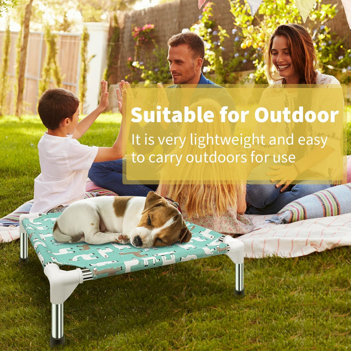 Elevated Dog Bed Pet cot for Small Dogs, Indoor and Outdoor Use – Essentials for Dogs - Small - image 4